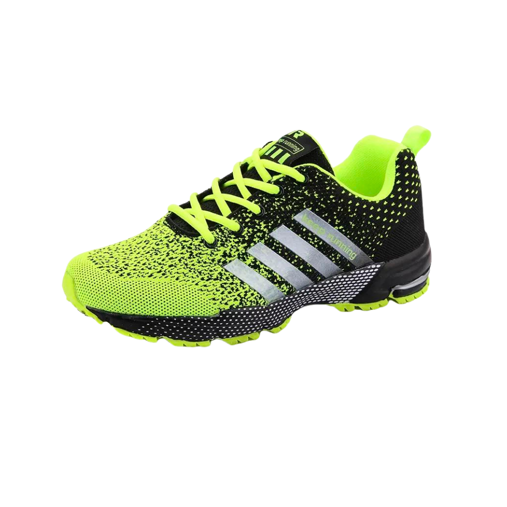 Breathable Men's Trainers -Green - Ozerty