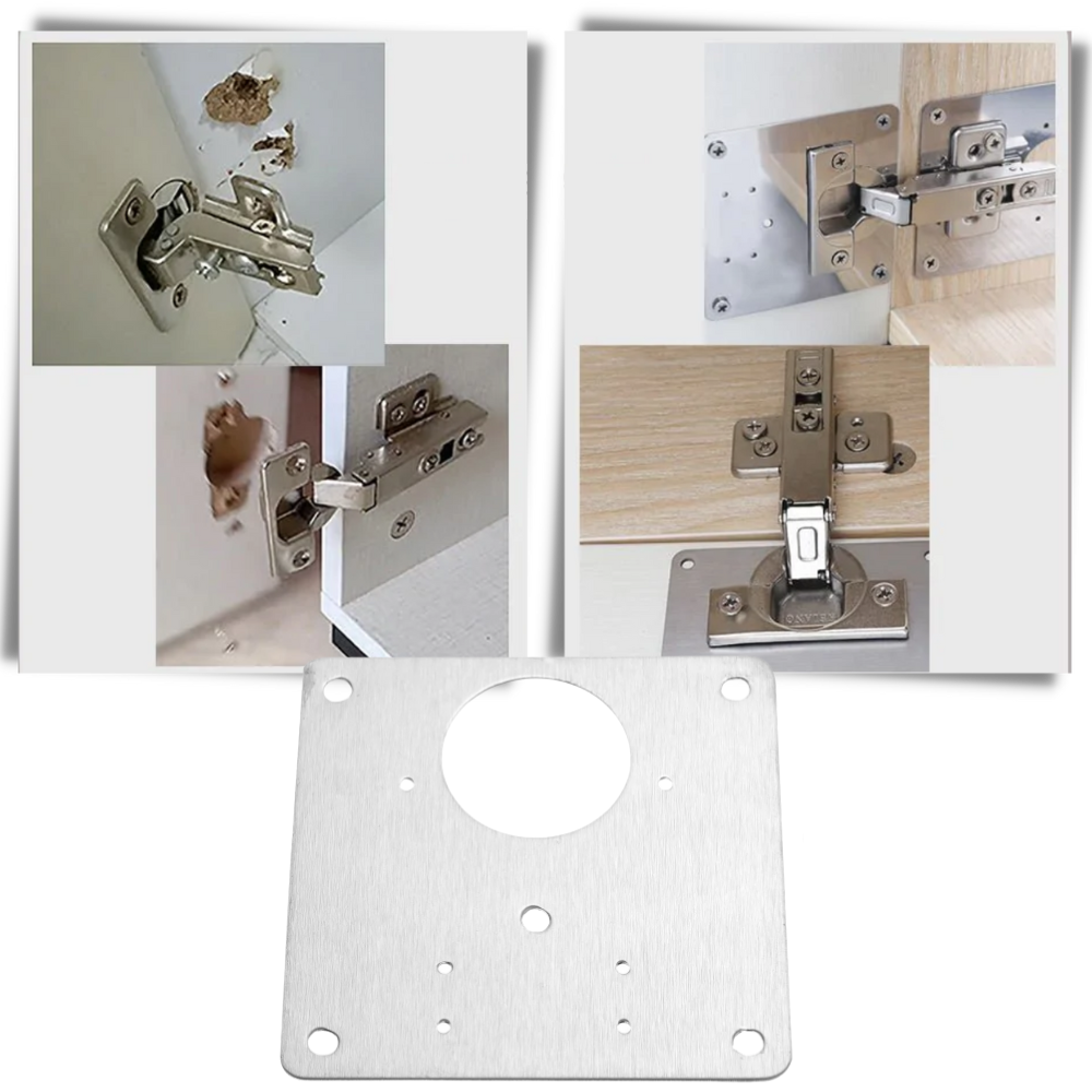 Set of Hinge Repair Plates