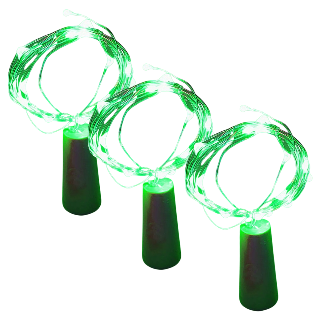 Bottle string LED light with cork (pack of 3)