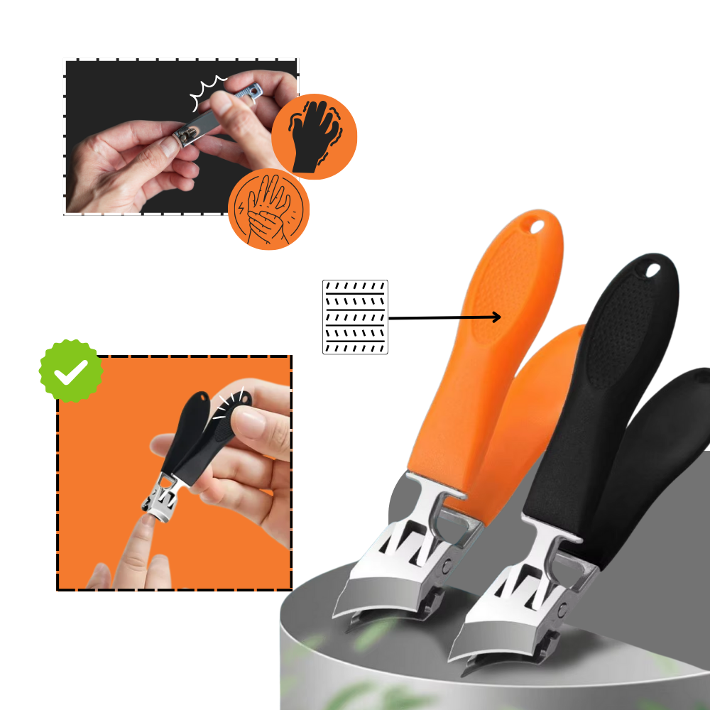 Precision Grip Wide-Jaw Nail Clipper - Ozerty